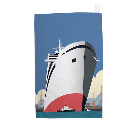 Ocean Cruises Blank Tea Towel
