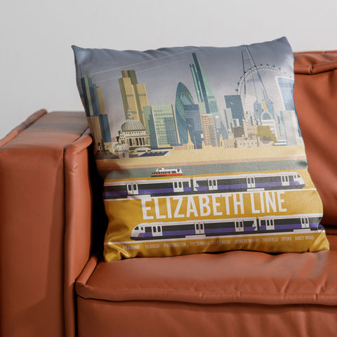 The Elizabeth Line Cushion