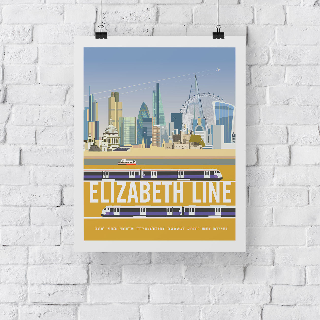 The Elizabeth Line Art Print