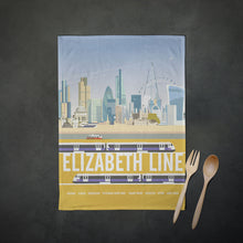 Load image into Gallery viewer, The Elizabeth Line Tea Towel
