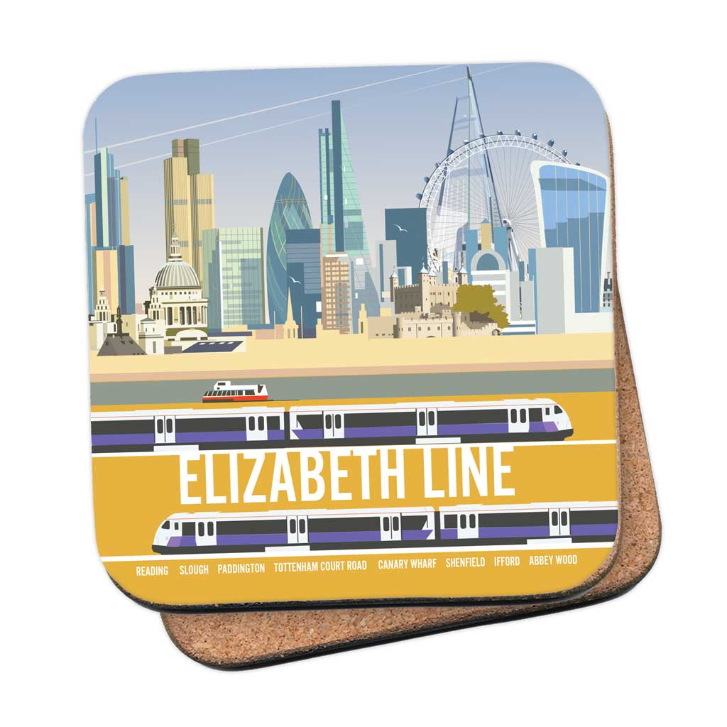 The Elizabeth Line - Cork Coaster