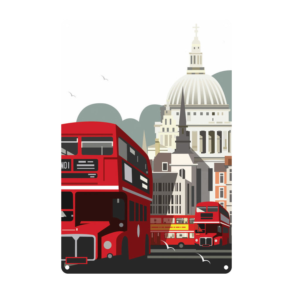 London Routemaster Blank Metal Sign