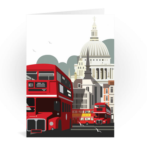 London Routemaster Blank Greeting Card