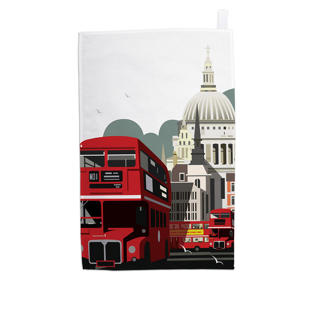 London Routemaster Blank Tea Towel