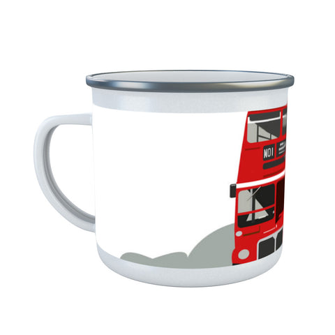 London Routemaster Blank Enamel Mug