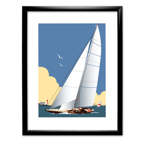 Solent Sailing Blank Art Print