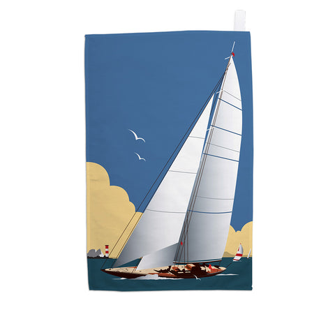 Solent Sailing Blank Tea Towel