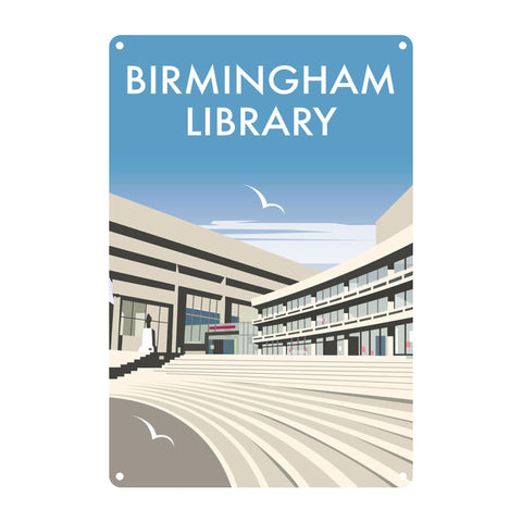 Birmingham Library Metal Sign