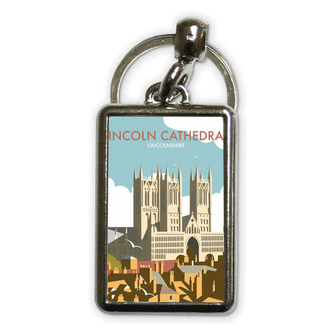Lincoln Cathedral Metal Keyring