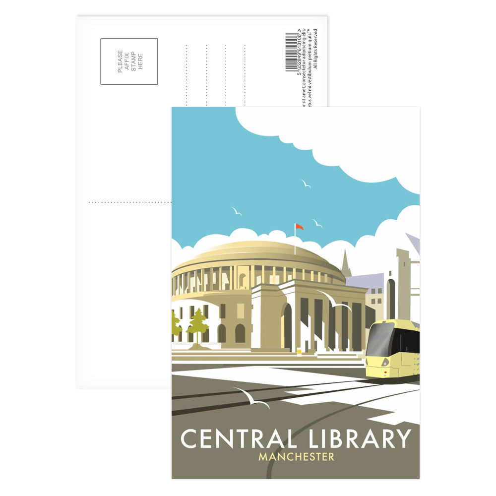 Manchester Central Library Postcard Pack of 8