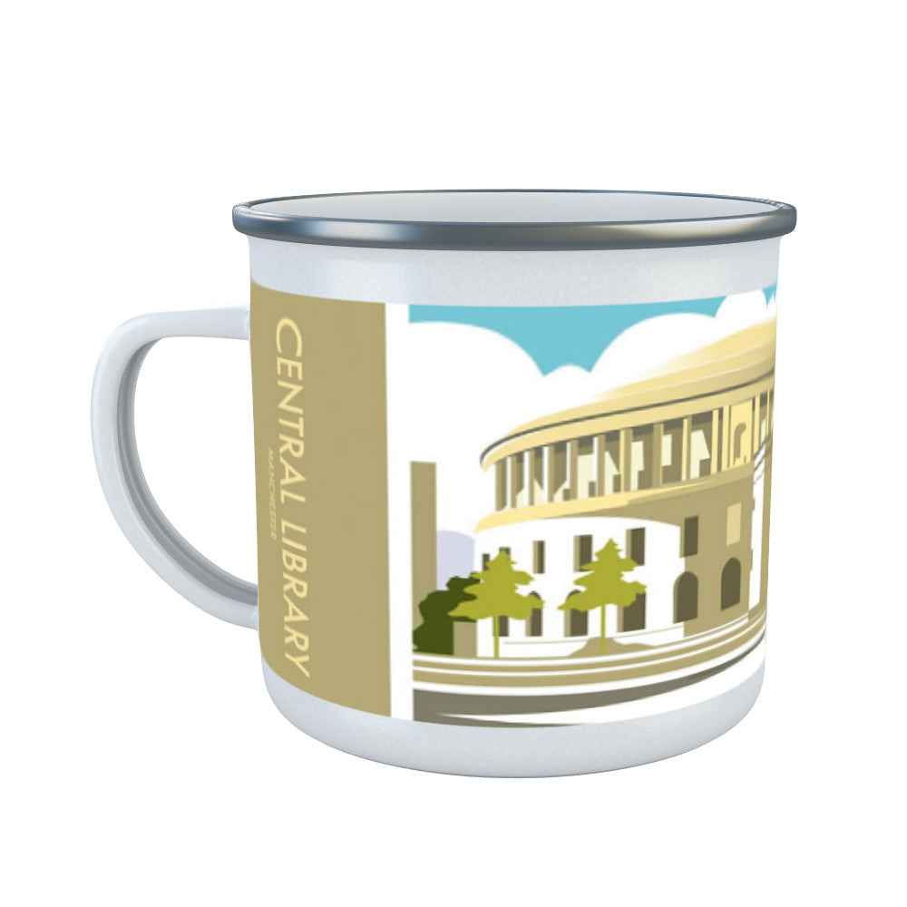 Manchester Central Library Enamel Mug