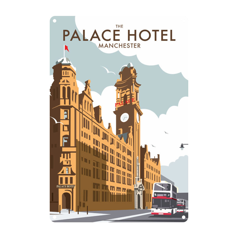 Manchester Palace Hotel Metal Sign
