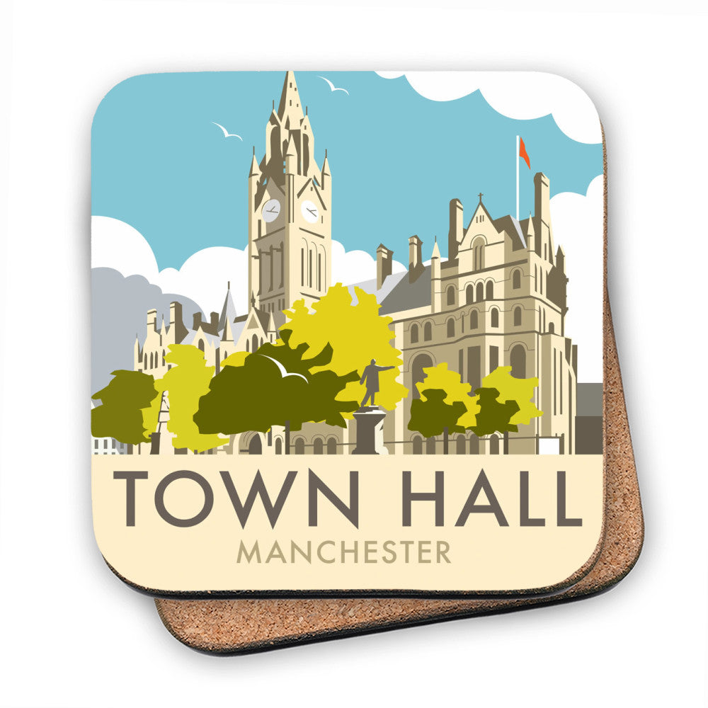Manchester Town Hall - Cork Coaster