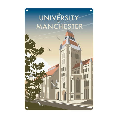 Manchester University Metal Sign