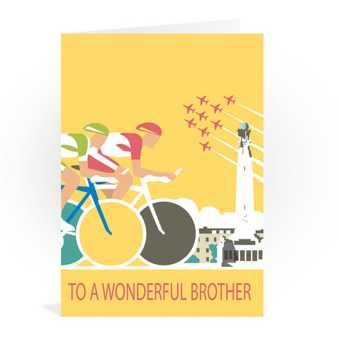Tour De France Brother Greeting Card