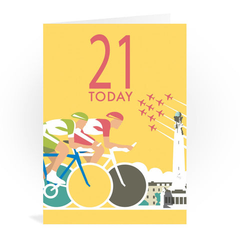 Tour De France 21st Greeting Card