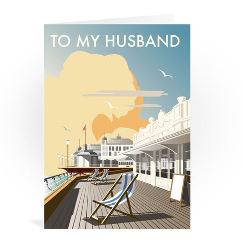 West Pier, Brighton Husband Greeting Card