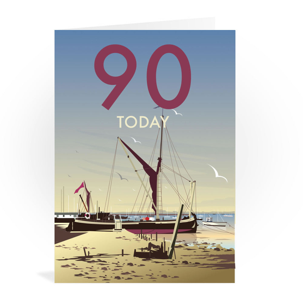 90th Greeting Card