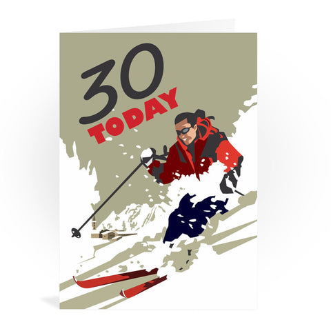 Val D'Isere 30th Greeting Card