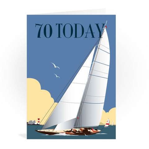 Solent Sailing 70th Greeting Card