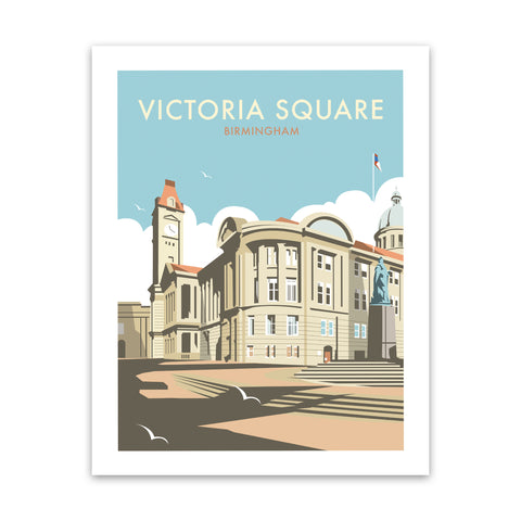 Victoria Square, Birmingham Art Print