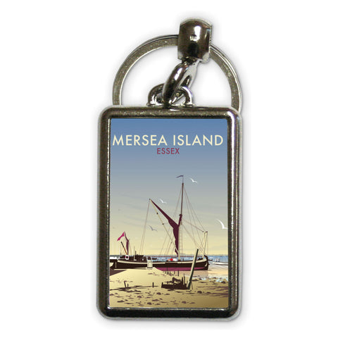 Mersea Island Metal Keyring