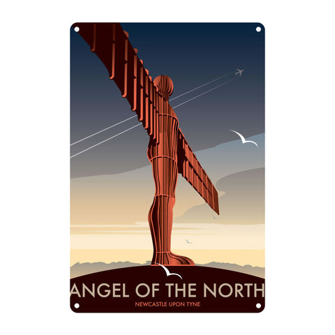 Angel of the North Metal Sign