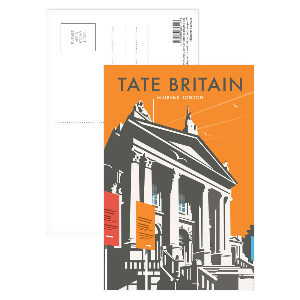 Tate Britain (Orange) Postcard Pack of 8