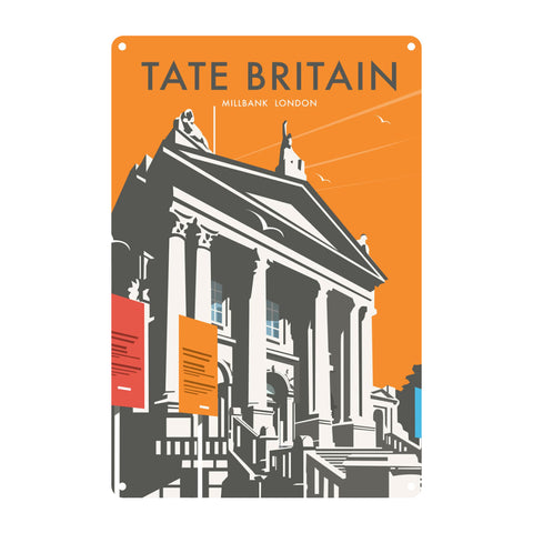 Tate Britain (Orange) Metal Sign