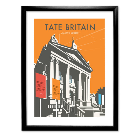 Tate Britain (Orange) Art Print