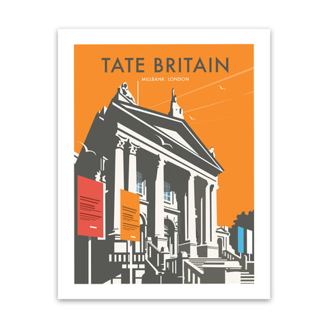 Tate Britain (Orange) Art Print