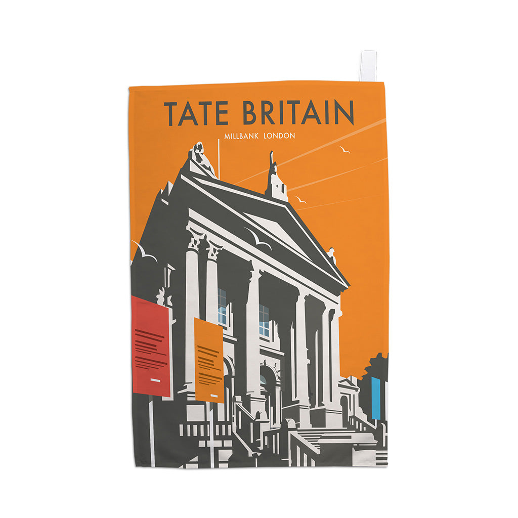 Tate Britain (Orange) Tea Towel