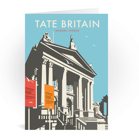 Tate Britain (Blue) Greeting Card