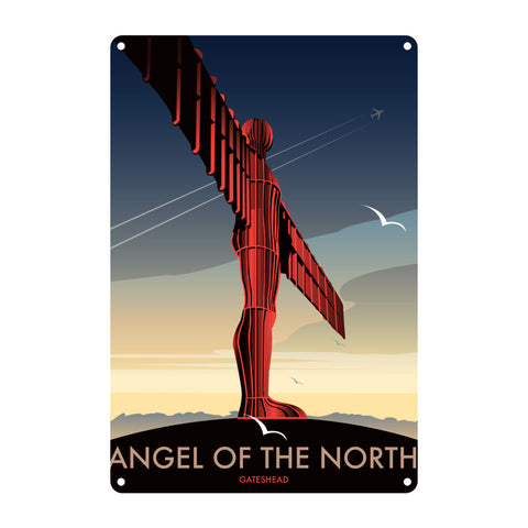 Angel of the North Gateshead Metal Sign