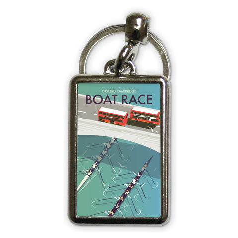 Boat Race Metal Keyring