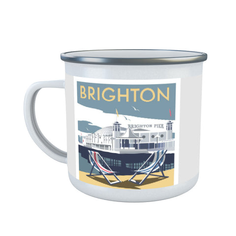 Brighton Pier Enamel Mug