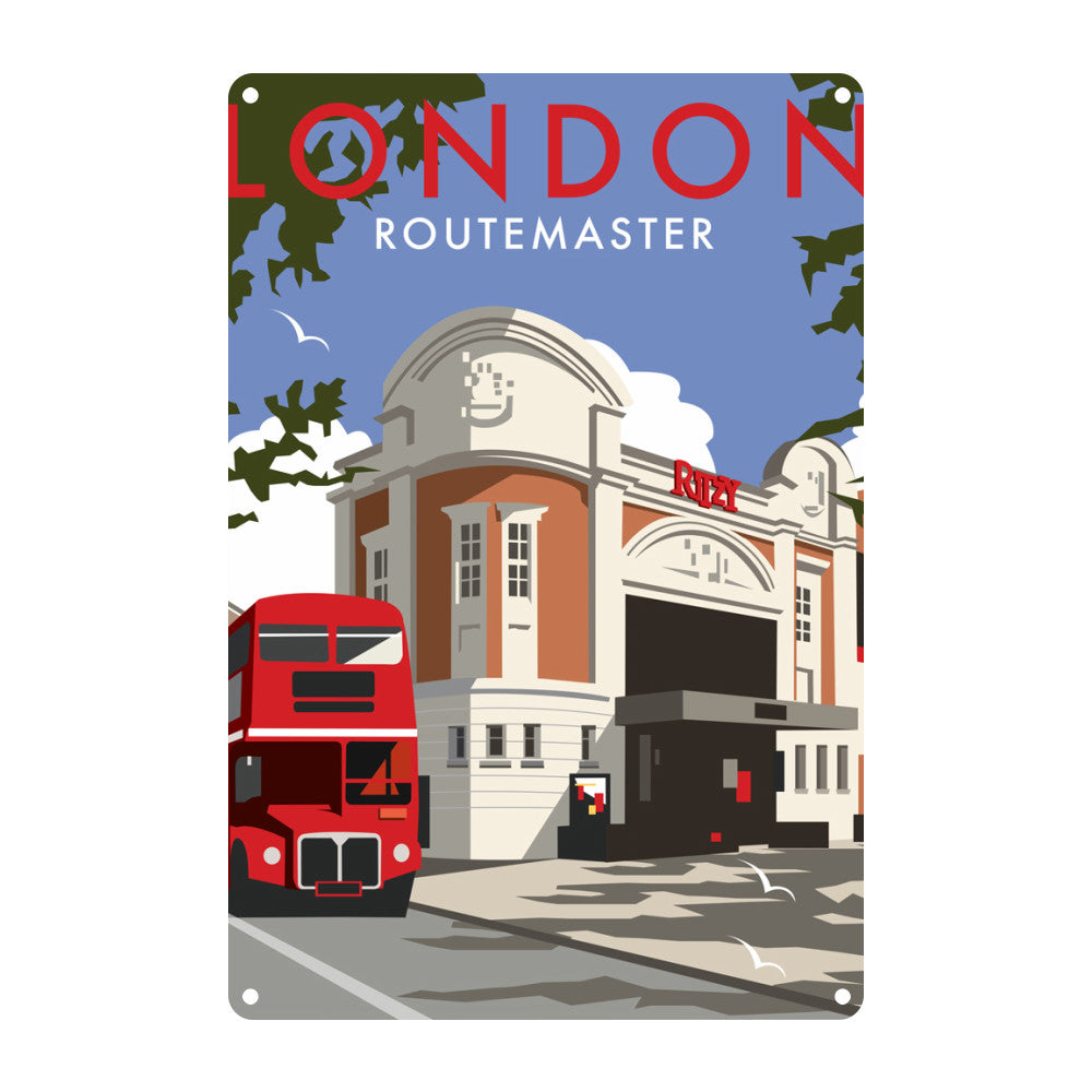 London Routemaster Ritzy Metal Sign