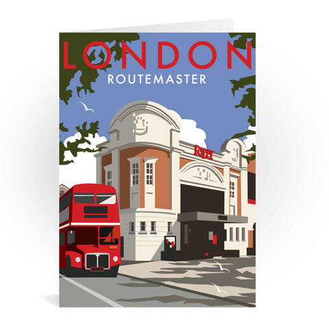 London Routemaster Ritzy Greeting Card