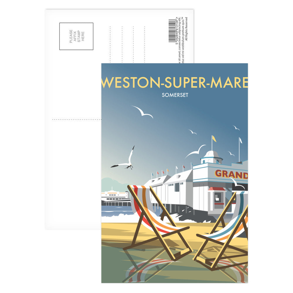 Weston Super Mare Postcard Pack of 8