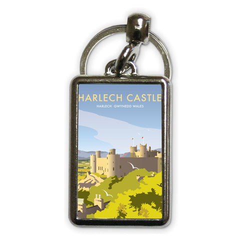 Harlech Castle Metal Keyring
