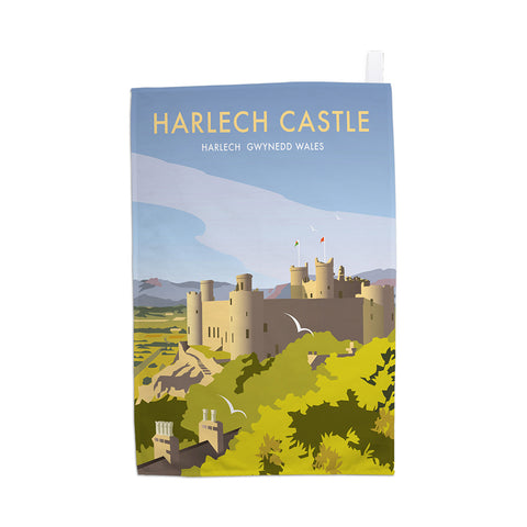 Harlech Castle Tea Towel