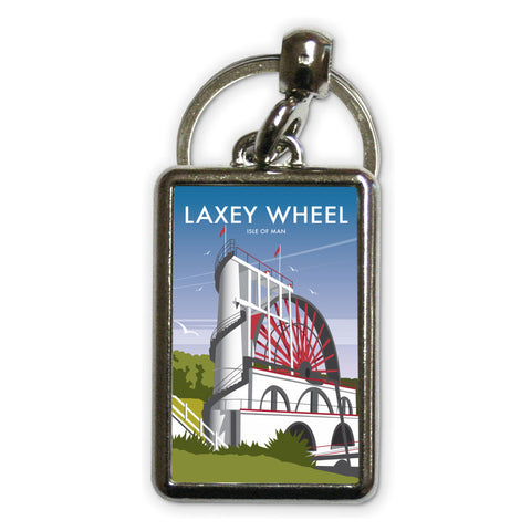 Laxey Wheel Metal Keyring