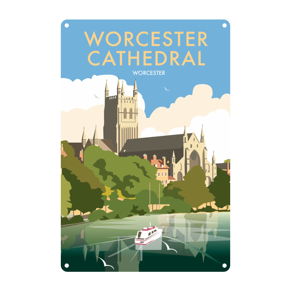 Worcester Cathedral Metal Sign