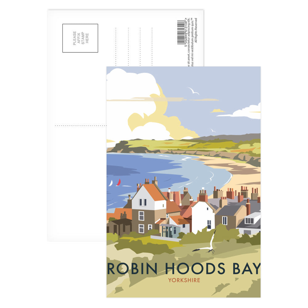 Robin Hoods Bay Postcard Pack of 8