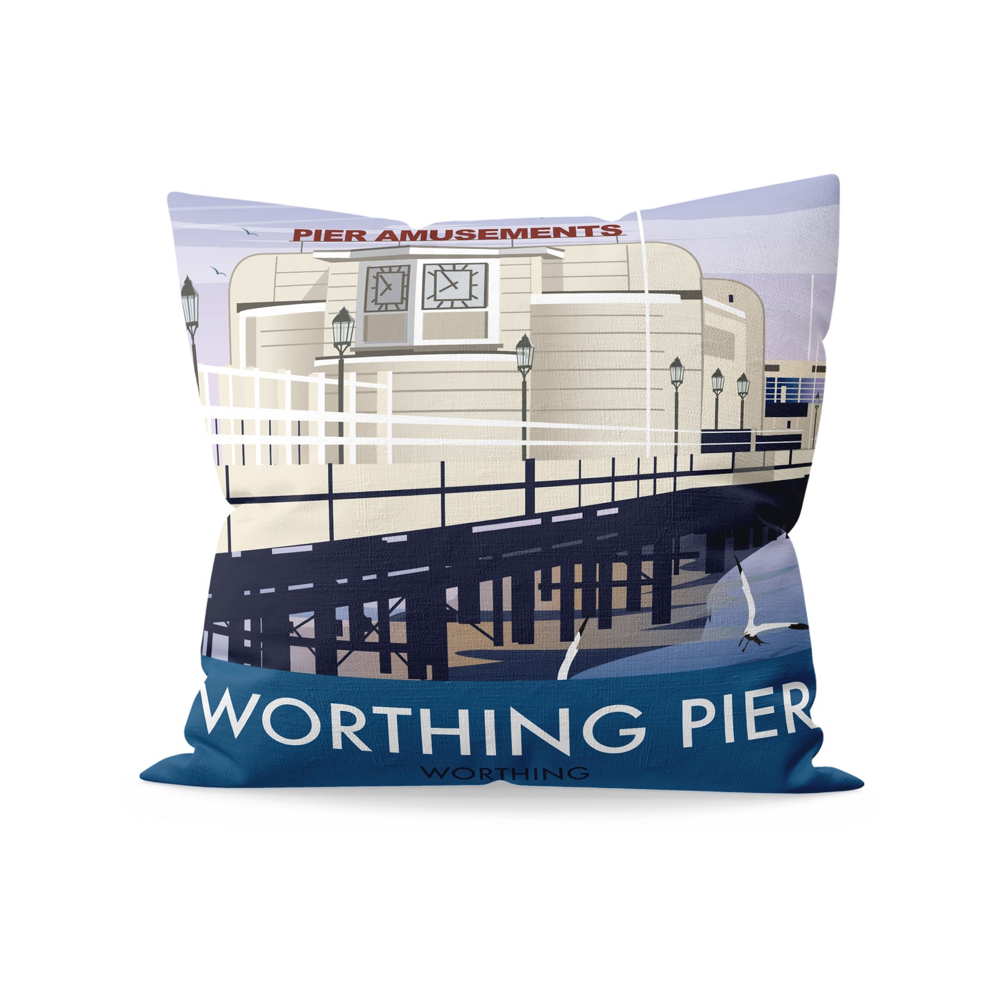 Worthing Pier Cushion