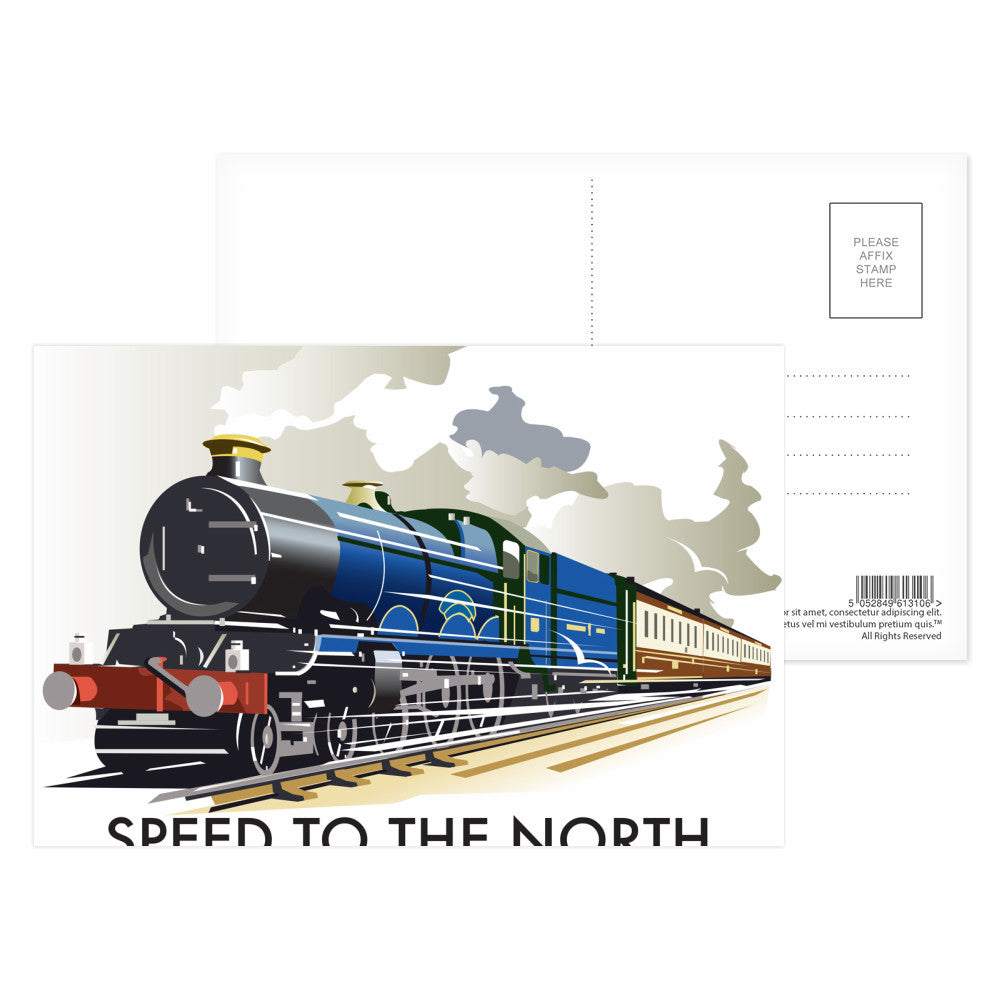 Speed to the North Postcard Pack of 8