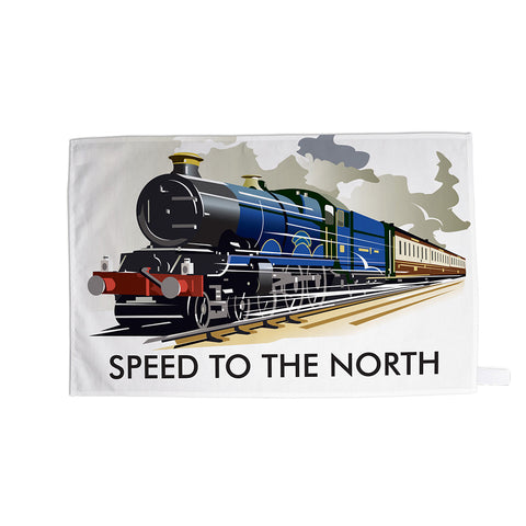 Speed to the North Tea Towel