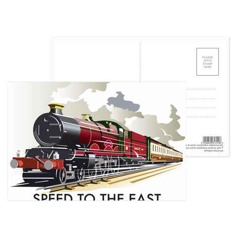 Speed to the East Postcard Pack of 8