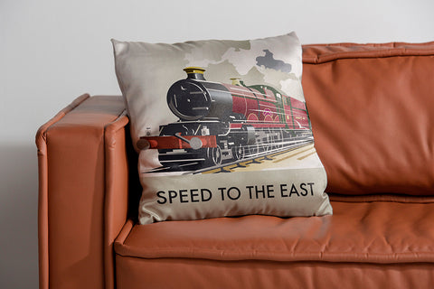 Speed To The East Cushion