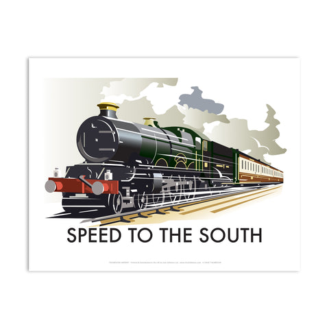 Speed to the South Art Print